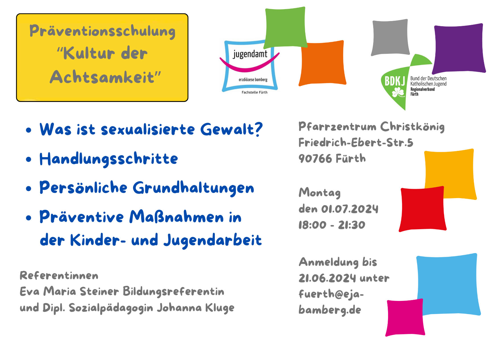 Präventionsschulung Kultur der Achtsamkeit