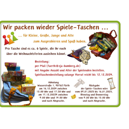 Spieletaschen - Flyer - mit großem Rand