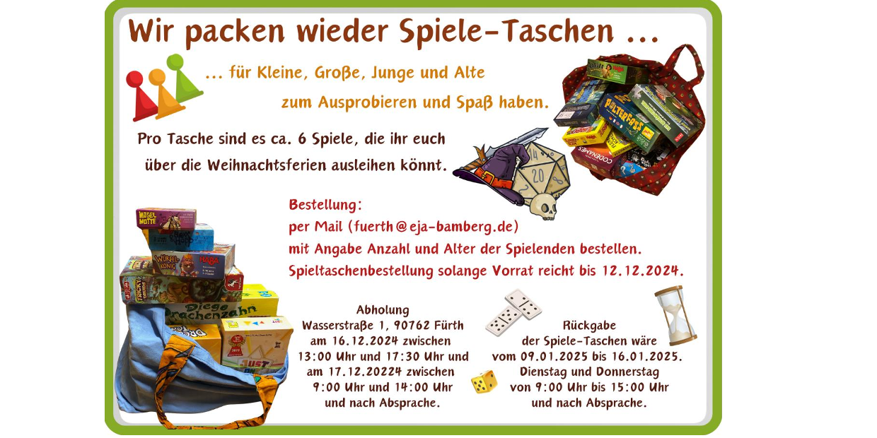 Spieletaschen - Flyer - mit großem Rand