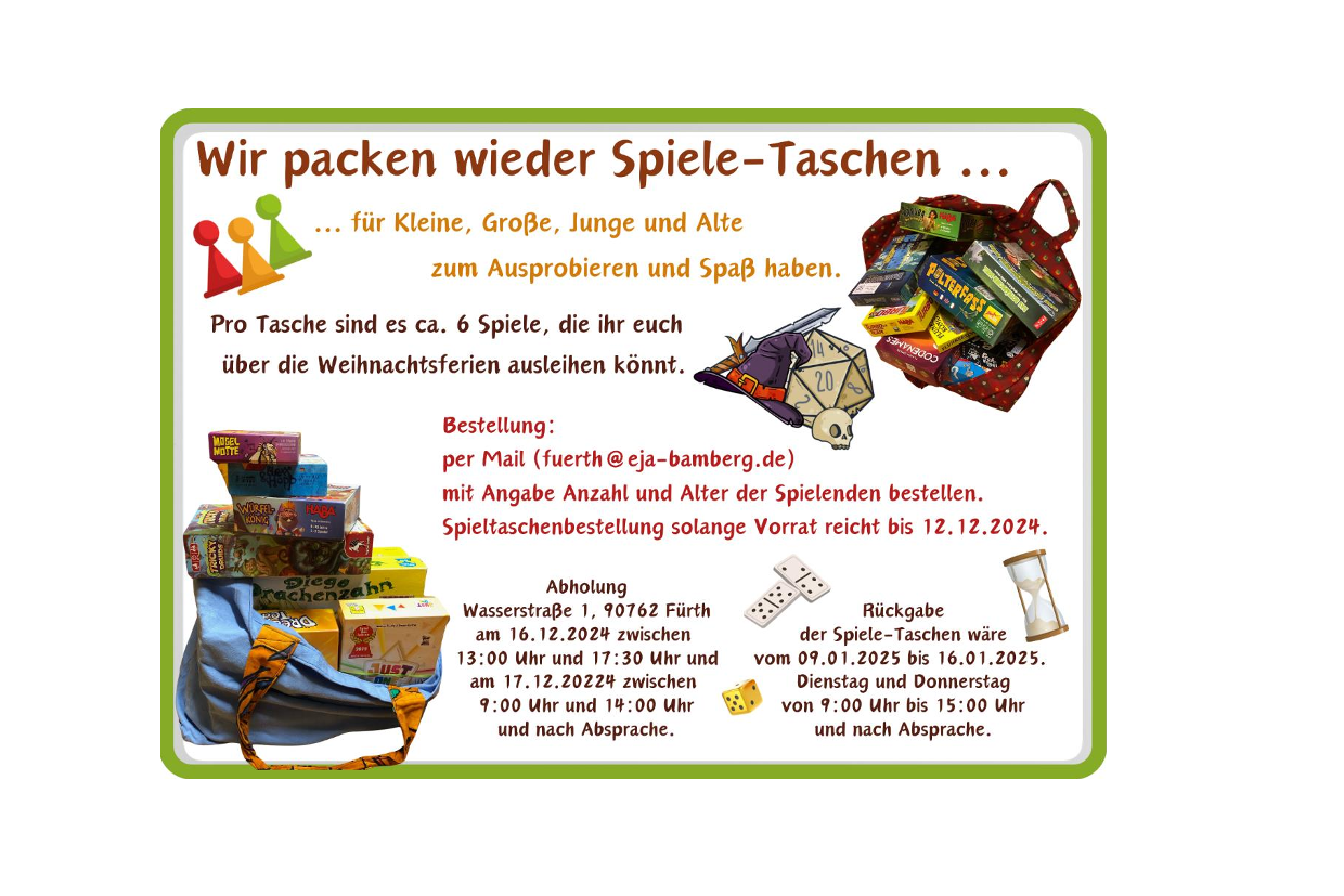 Spieletaschen - Flyer - mit großem Rand